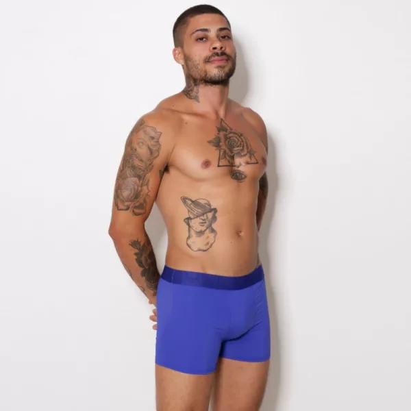 Cueca Boxer de Microfibra Elástico Bordado - Imagem 8
