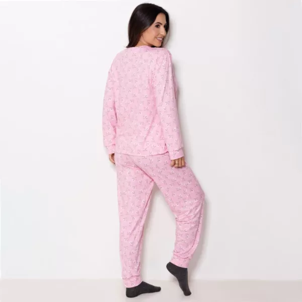 Pijama Suede Estampado LBR8681