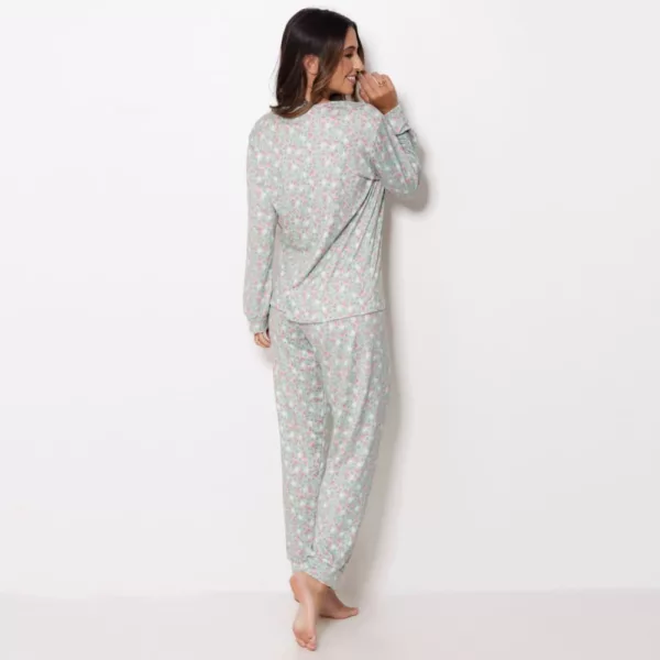Pijama Suede Estampado LBR8681