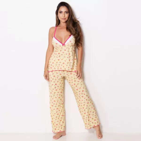 Pijama de Alcinha e Calça LBR9030