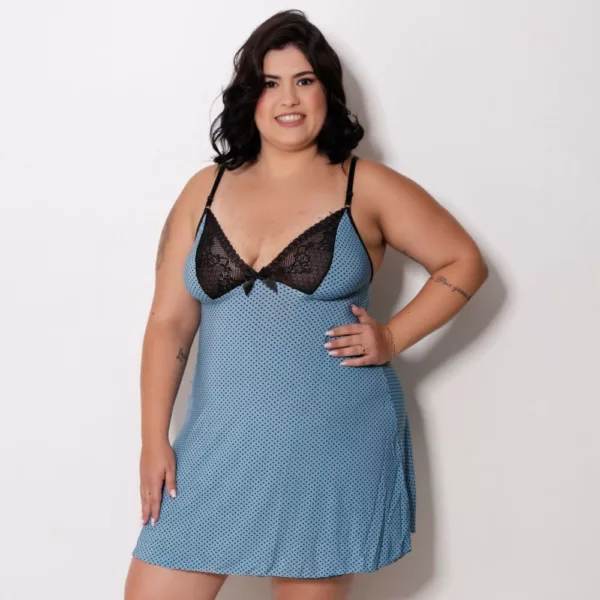 Camisola Estampada Patrícia Plus Size LBR4971