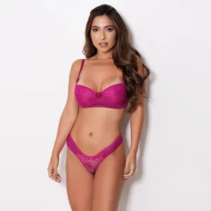 Conjunto com Bojo e Arco em Renda e Tecido LBR8991
