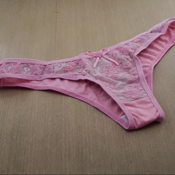 Calcinha Tanga Giovana em Microfibra e Renda - Imagem 5