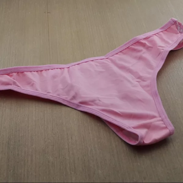 Calcinha Tanga Giovana em Microfibra e Renda - Imagem 6