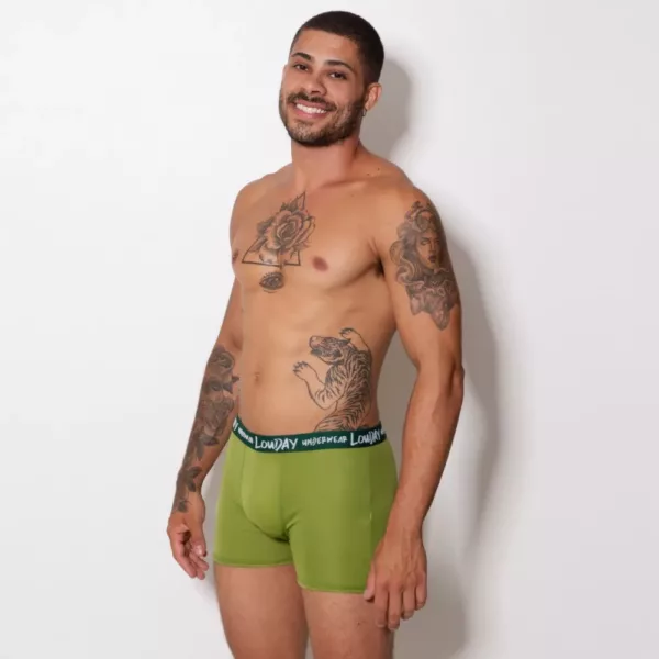 Cueca Boxer de Helanca Lisa - Imagem 3