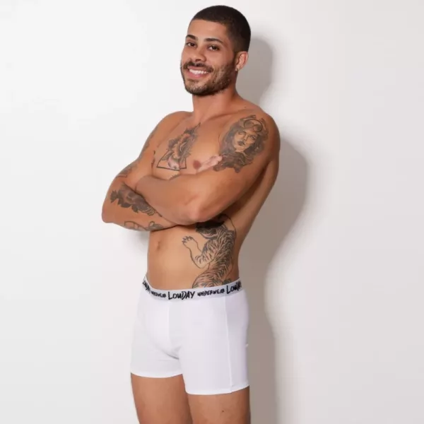Cueca Boxer de Helanca Lisa - Imagem 5