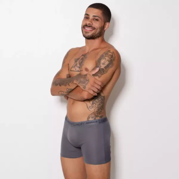 Cueca Boxer de Helanca Lisa - Imagem 9