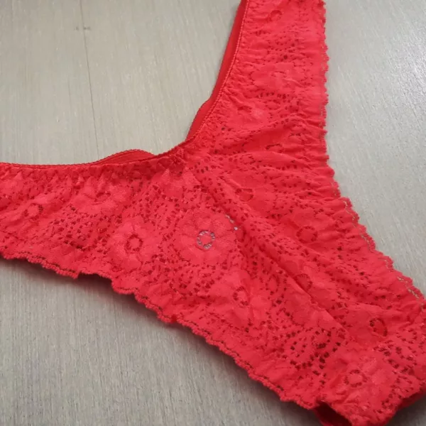 Calcinha Tanga Plus Size Rendada - Imagem 4