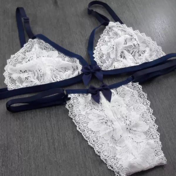 Conjunto Strappy em renda sem Bojo - Imagem 5