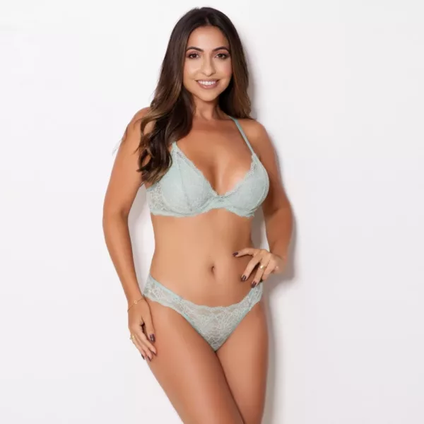 Conjunto sem Bojo em Renda com Forro Gabriela - Imagem 8