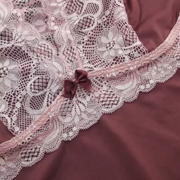 Camisola Manguinha Rendada Sensual - Imagem 8