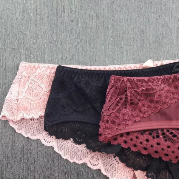 Calcinha super confortável em microfibra costas rendada - Imagem 7
