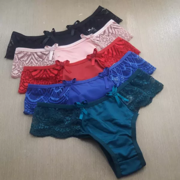 Calcinha Tanga Lateral em Renda Tamires - Imagem 7