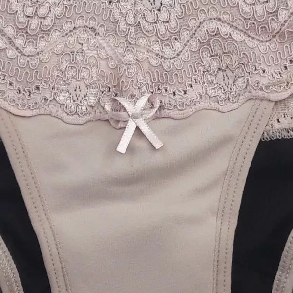 Calcinha Tanga Absorvente com Cintura em Renda - Imagem 9