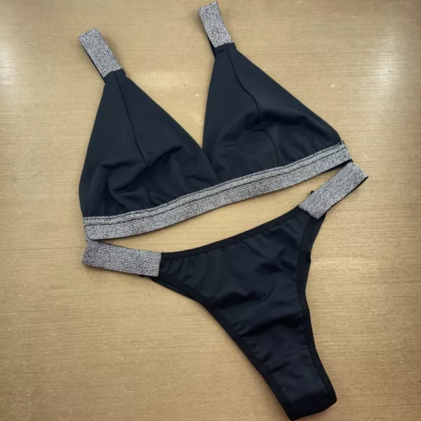 Conjunto Romantic Brilho de lurex e bojo - Imagem 9