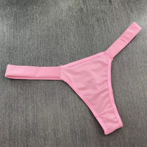 Calcinha Tanga Fio Duplo com Elástico na Cintura - Imagem 4