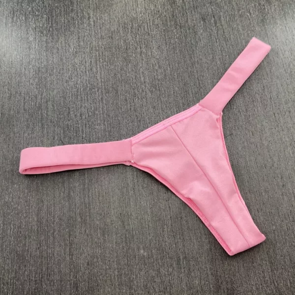 Calcinha Tanga Fio Duplo com Elástico na Cintura - Imagem 6