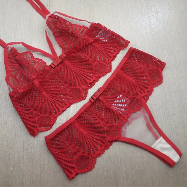 Conjunto Sem Bojo em Renda e Tule - Imagem 8