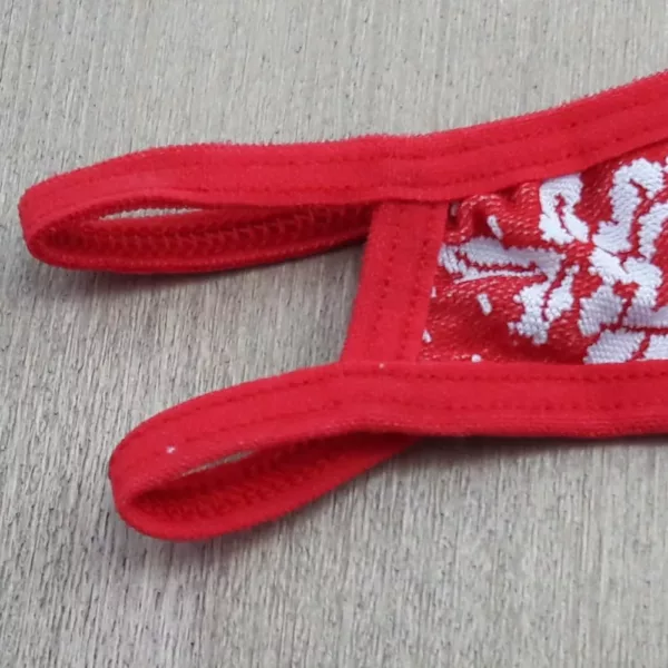 Tanga Fio Dental Sensual Tecido Floral - Imagem 10