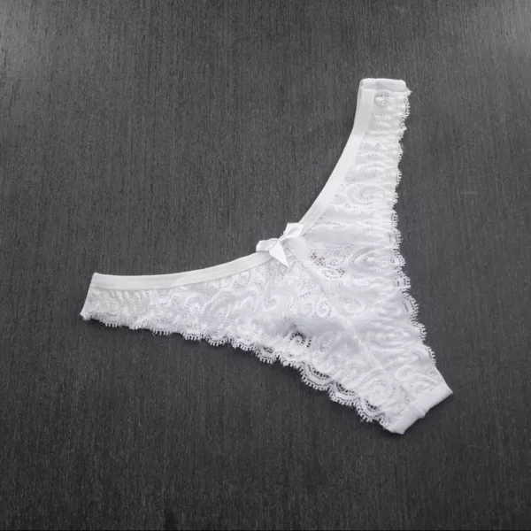 Tanga Sensual Fio Duplo e Frente Rendada - Imagem 8