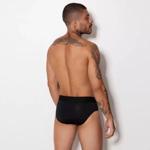 Cueca Slip Romantic Liso Elástico Bordado - Imagem 2