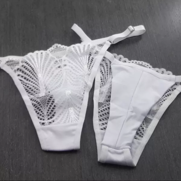 Tanga Fio Duplo Frente em Renda - Imagem 9