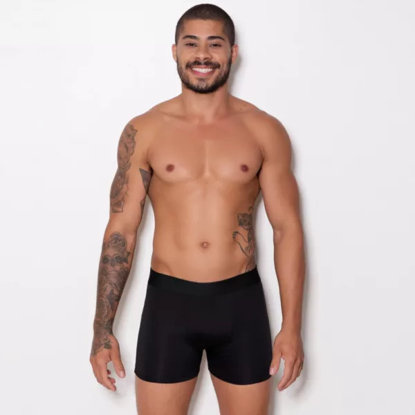 Cueca Boxer Microfibra Lisa LBR3961