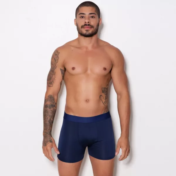 Cueca Boxer Microfibra Lisa - Imagem 5