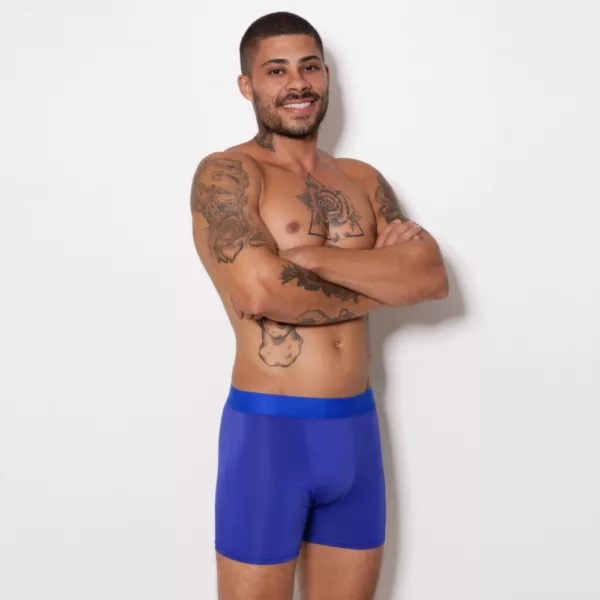 Cueca Boxer Microfibra Lisa - Imagem 9