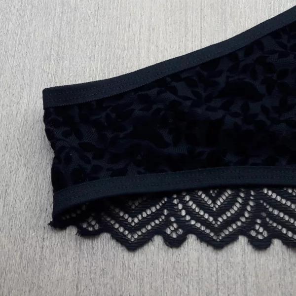 Conjunto sem bojo sem arco em Tule Renda Veludo - Imagem 8