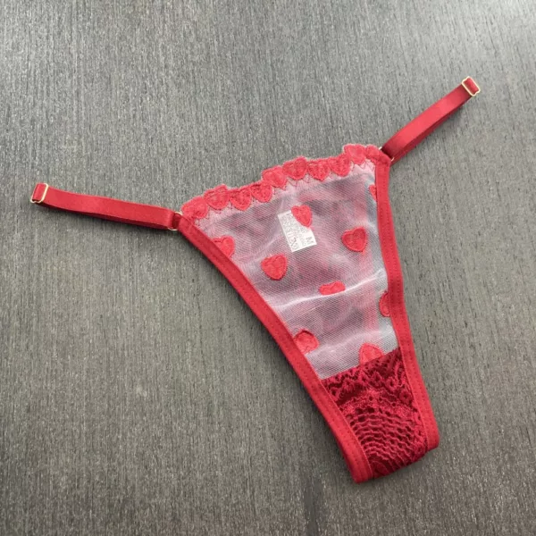 Conjunto Sem Bojo com Arco Lingerie Romântica em Renda e Guipir Bordado com Corações - Imagem 9