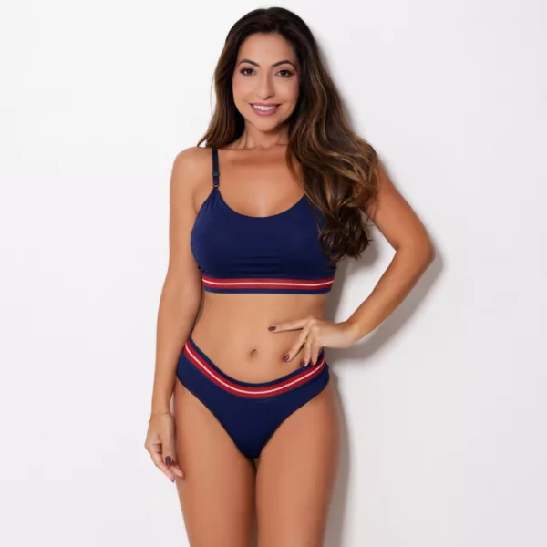 Conjunto Conforto Básico Mod Top com Bojo em Microfibra - Imagem 3