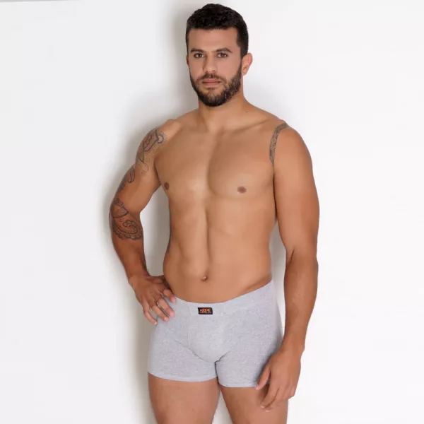 Cueca Boxer em Algodão Cotton Elástico Embutido
