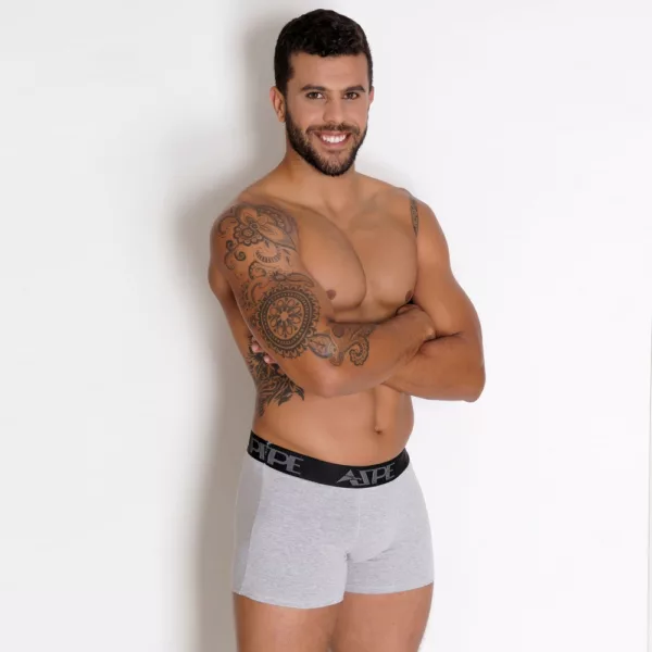 Cueca Boxer em Tecido de Algodão Cotton Fio 40