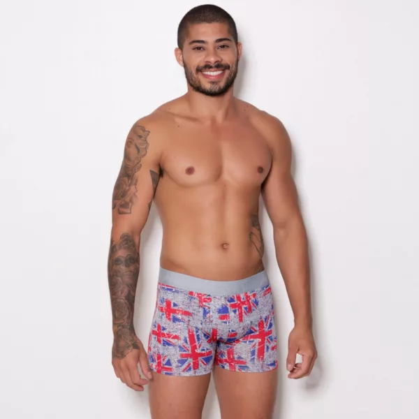 Cueca Boxer Microfibra Estampada