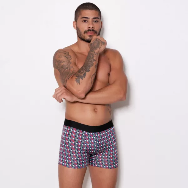 Cueca Boxer Microfibra Estampada - Imagem 3