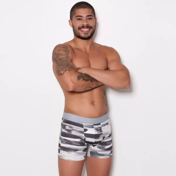 Cueca Boxer Microfibra Estampada - Imagem 5