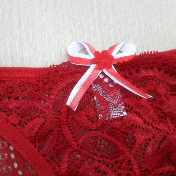 Tanga Sexy em Renda Modelo Fio Scarlet - Imagem 5
