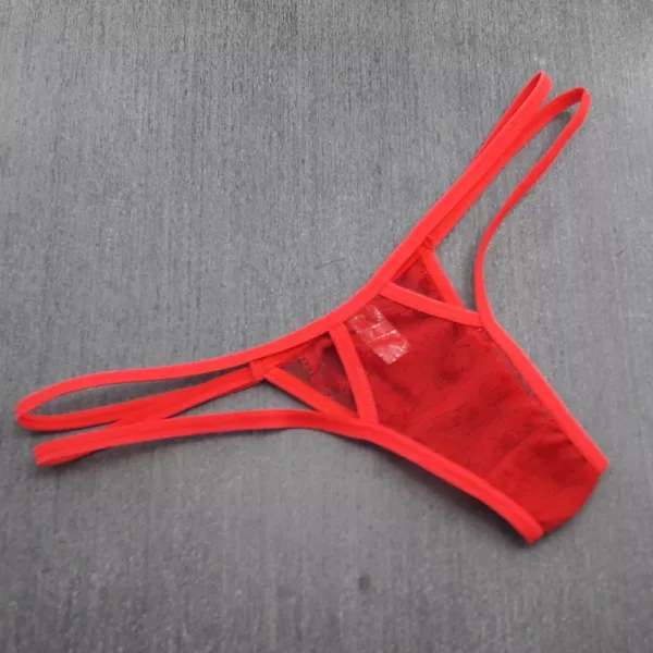 Tanga Sexy Val em Renda com Tirinhas - Imagem 9