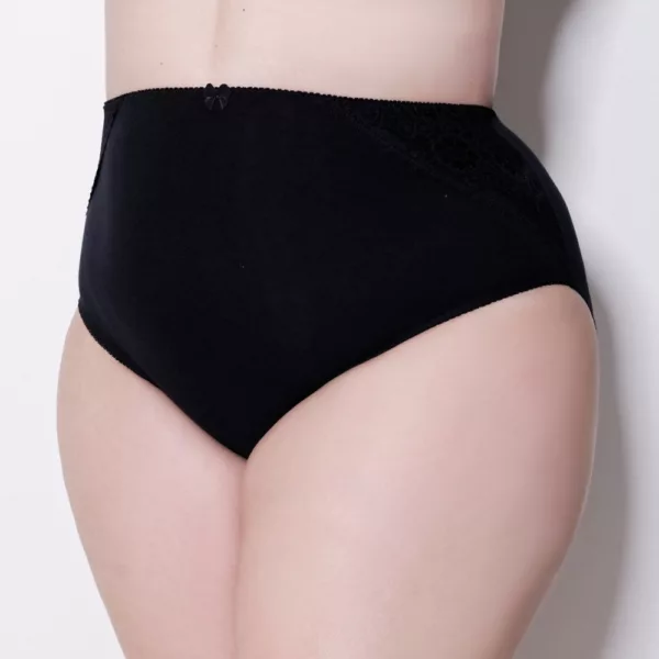 Calcinha Calçola Cotton Algodão Plus Size e Renda nas Laterais - Imagem 3