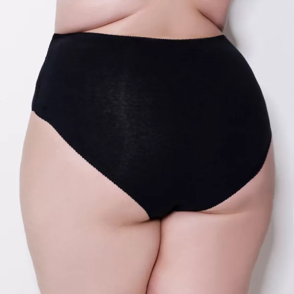 Calcinha Calçola Cotton Algodão Plus Size e Renda nas Laterais - Imagem 4