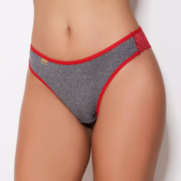Tanga em Mescla Frente Renda Atrás Manu - Imagem 5
