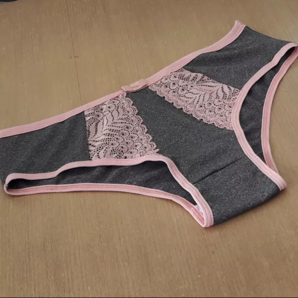 Tangão em Microfibra e Mescla Detalhe em Renda Laço de Cetim Helena - Imagem 8