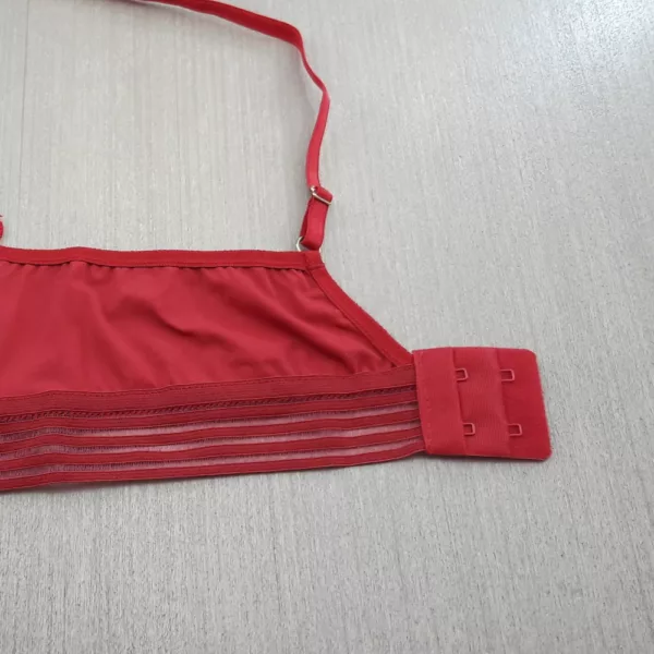Conjunto Sem Bojo em Renda e Tecido - Imagem 5