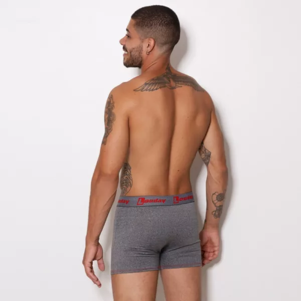 Cueca Boxer em Romantic Mescla forro 100% algodão - Imagem 3