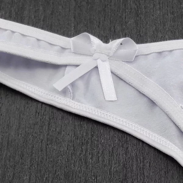 Tanga em Algodão Detalhe Renda - Imagem 7