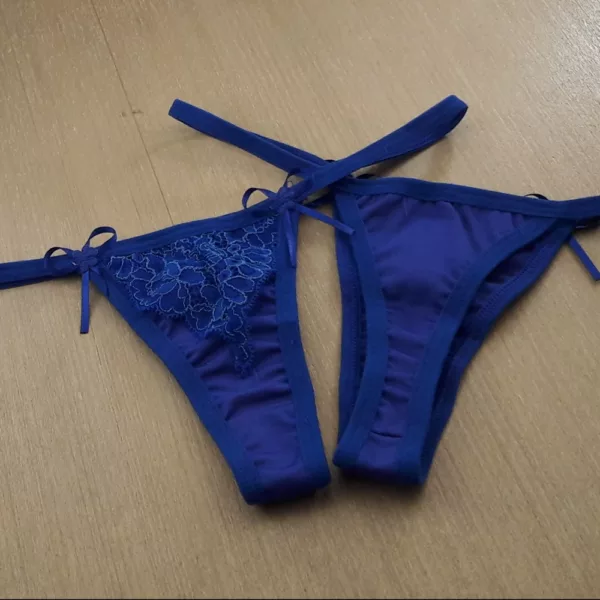 Tanga Fio em Microfibra e Viés Lateral - Imagem 7