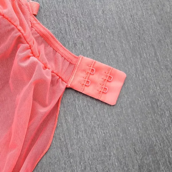 Camisola Sensual em Tule com Bojo e Calcinha Renda - Imagem 9