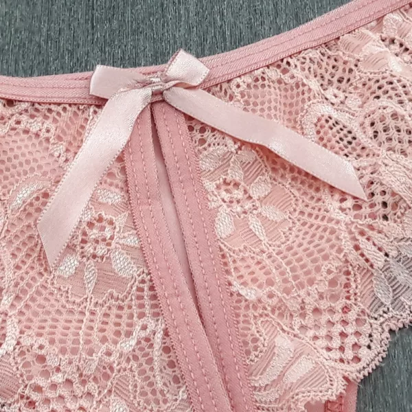 Tanga em Tecido Liso e Renda - Imagem 6