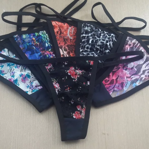 Tanga Bella em Microfibra e Viés Lateral - Imagem 8